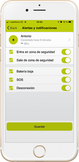 Nock app alertas