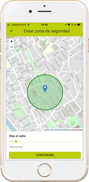 Nock app zonas seguridad